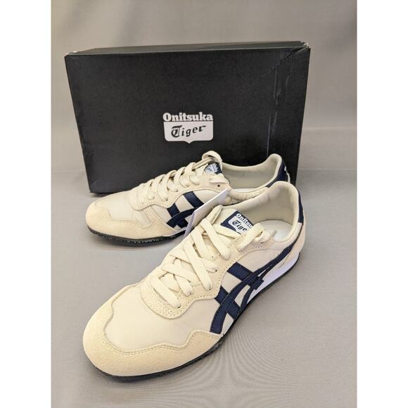 Onitsuka Tiger SERRANO 1183B400 200 Birch/Peacoat, Size US 5.5, Minor Box Damage - Picture 1 of 12